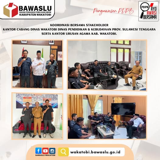 Bawaslu Kabupaten Wakatobi Lakukan Koordinasi Pemutakhiran Daftar Pemilih Berkelanjutan Bersama Stakeholder Terkait