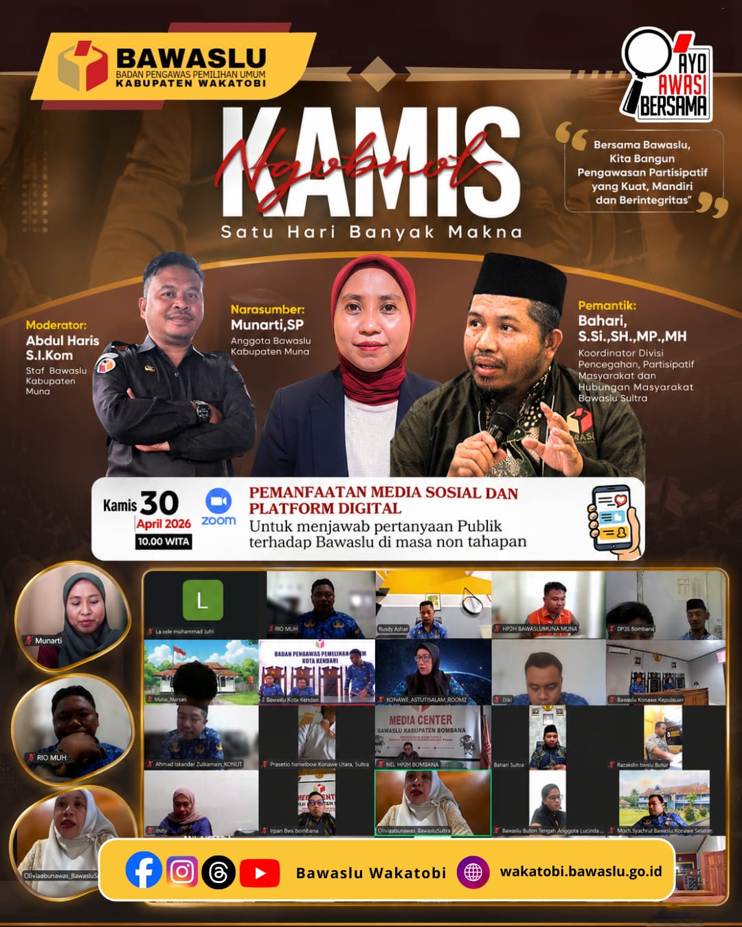 Ngobrol Kamis edisi 30 April 2026 