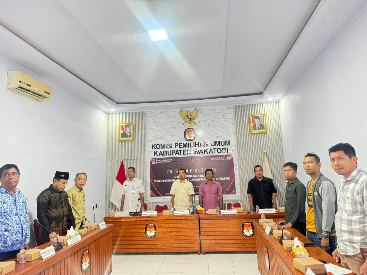 Bawaslu Wakatobi Hadiri FGD Penataan Dapil dan Alokasi Kursi DPRD
