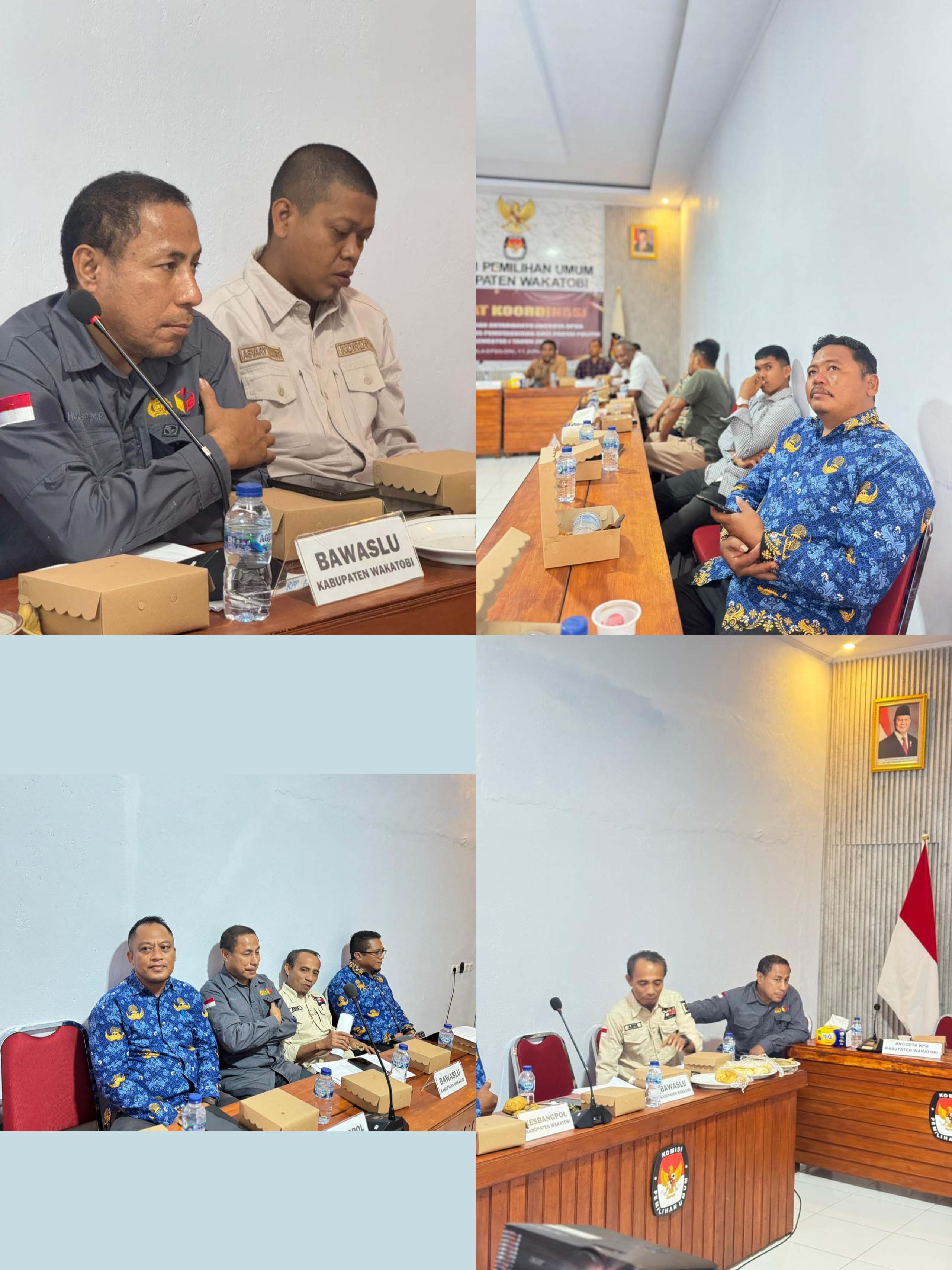 Bawaslu Wakatobi Hadiri Rakor PAW dan Data Parpol
