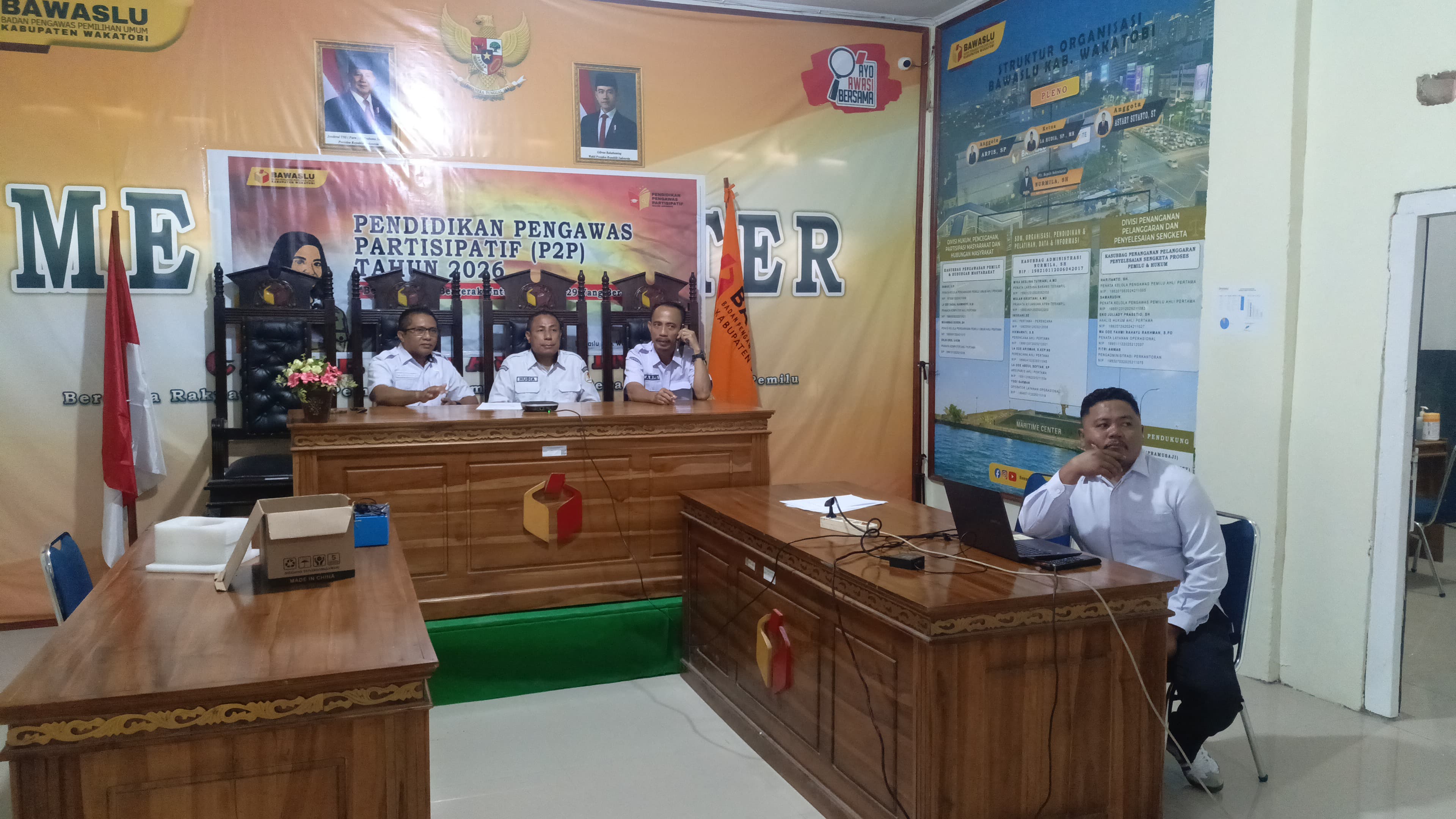 Rapat Evaluasi Sosialisasi Tim Debat Penegakan Hukum Pemilu VI Tahun 2026