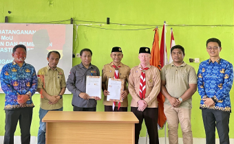 Bawaslu Wakatobi dan Pramuka Tanda tangani MoU